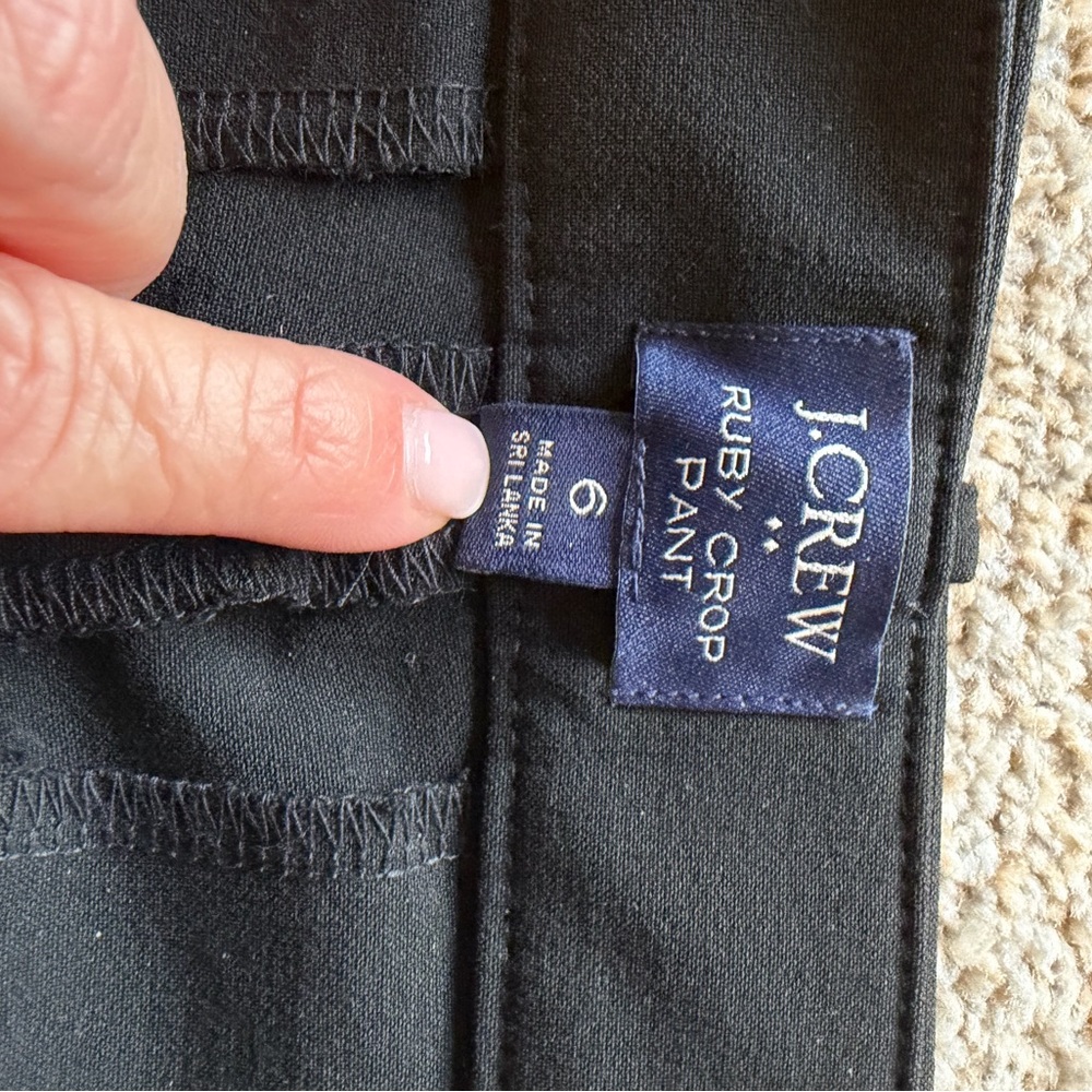 NWOT Women’s JCrew Slim Cropped Ruby Pant in stretch twill - Picture 4 of 10